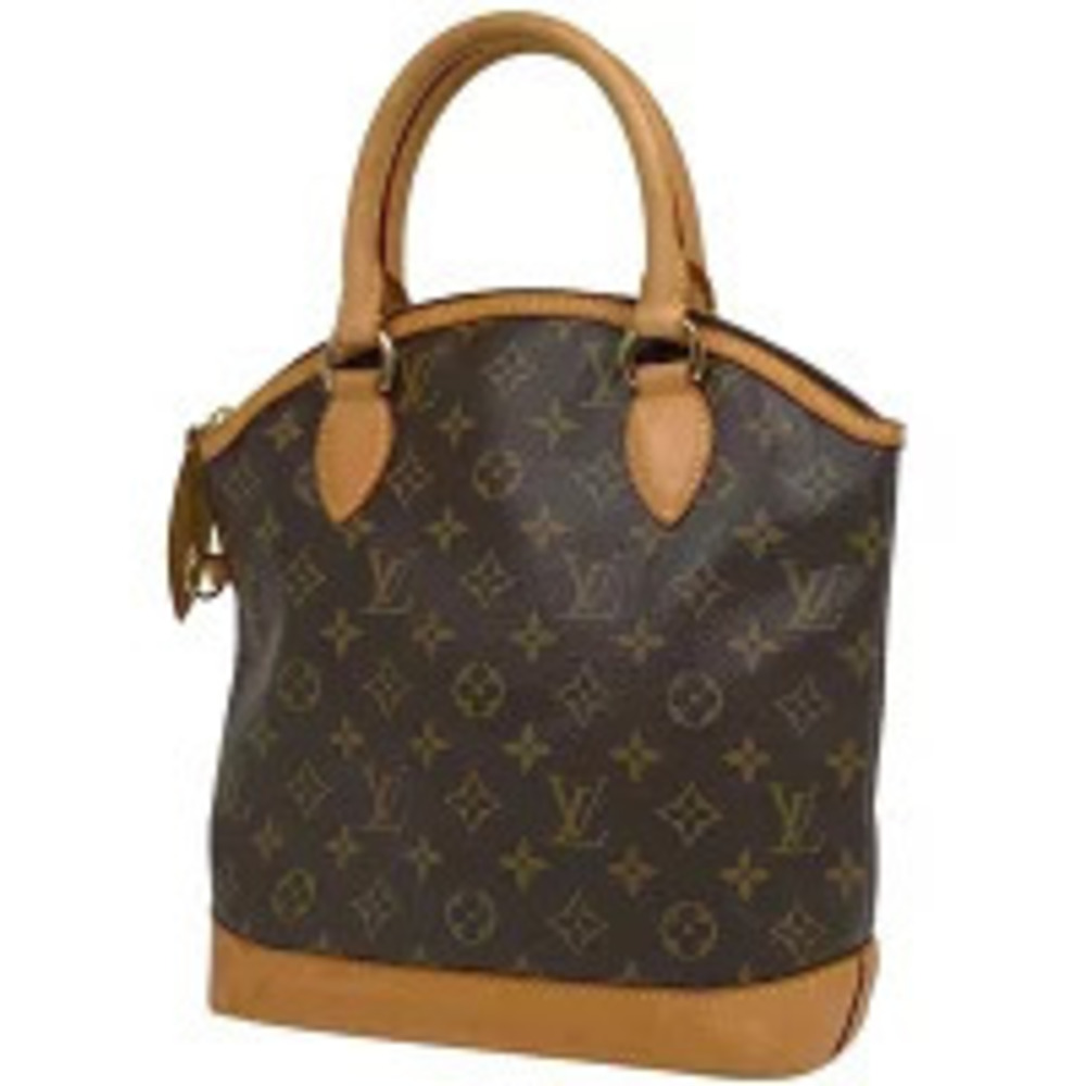 Louis Vuitton Lockit Tote Bag Handbag Monogram Brown